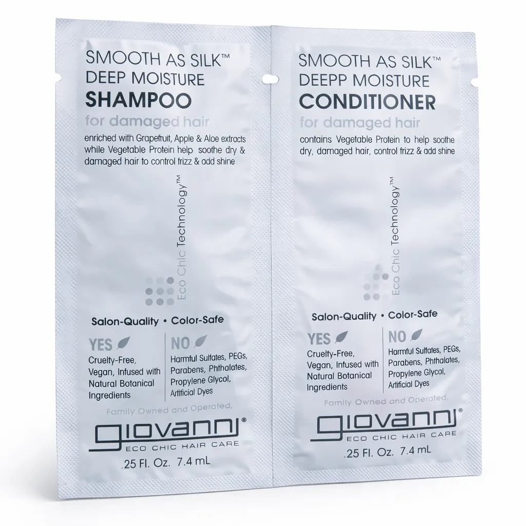 Muestra Giovanni Eco Chic Smooth As Silk Acondicionador Y Shampoo 14.8ml